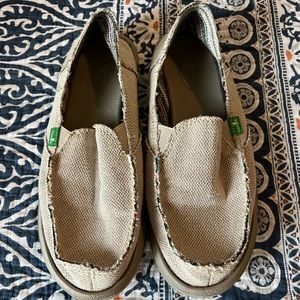 Sanuk Donna Hemp sidewalk surfers women’s size 9